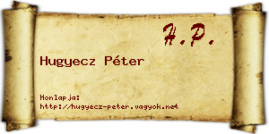Hugyecz Péter névjegykártya
